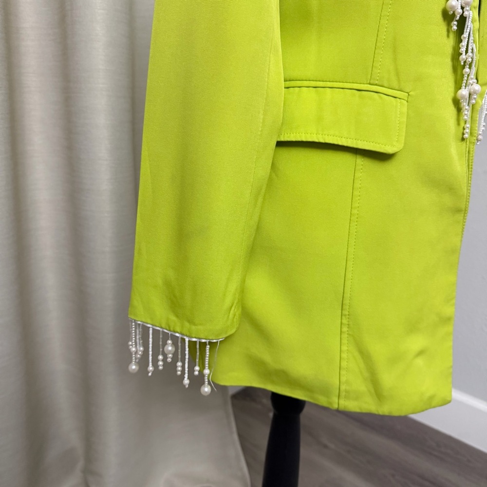 Muy Muy Green Embellished Women's Blazer - Picture 6 of 11